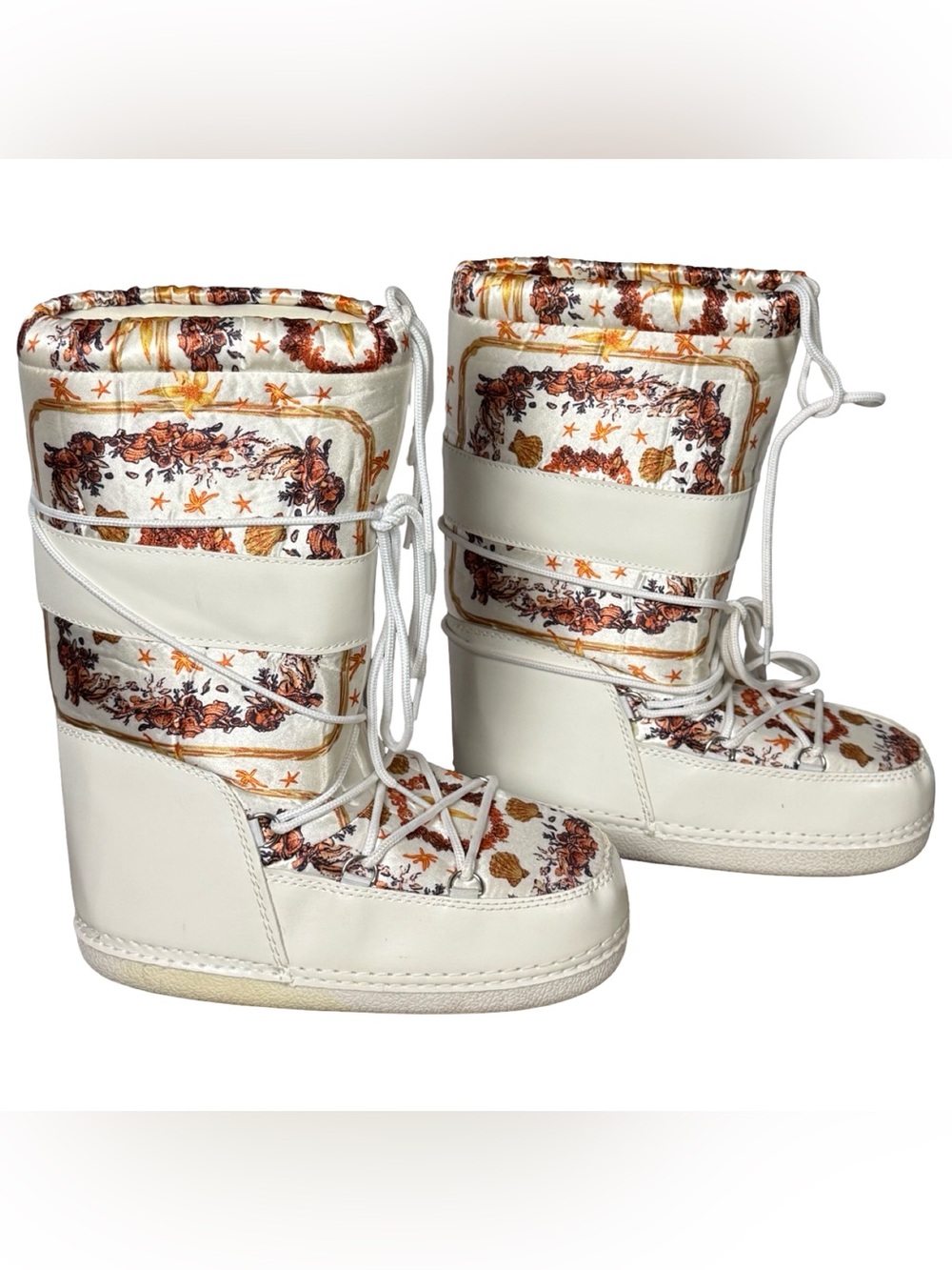 Cape Robbin Runaway Puffy Lace Up Mid Calf Cozy Winter Boots Women's Size 6M